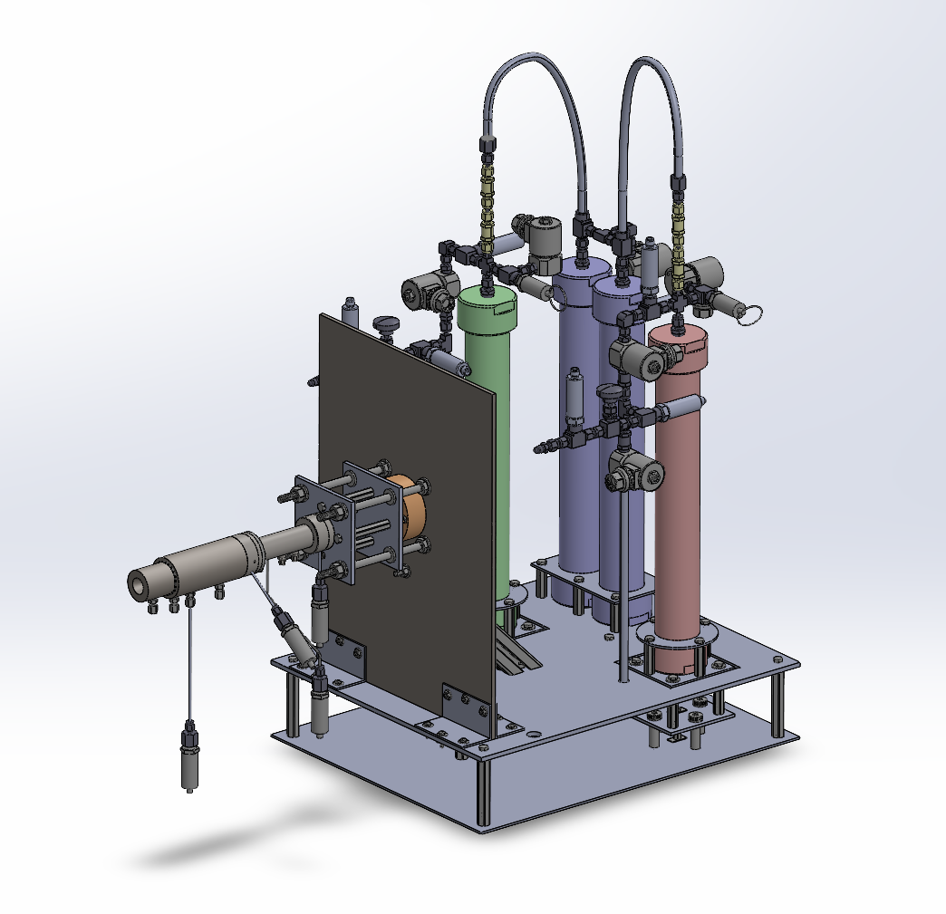 Bipropellant test stand render