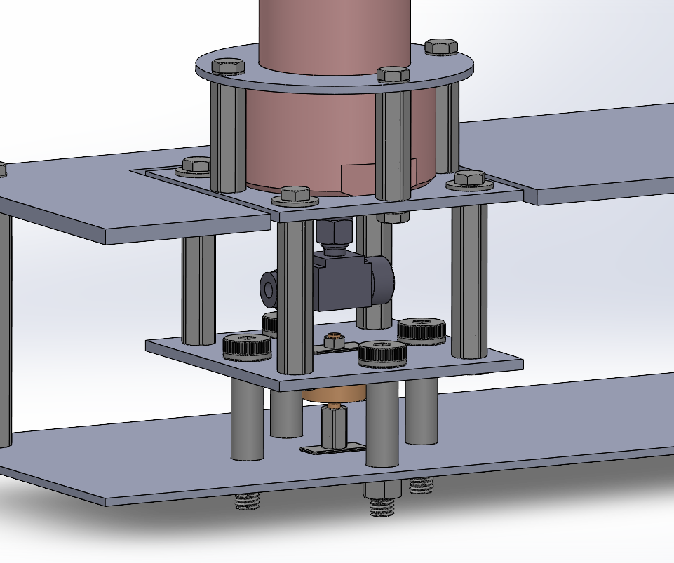 Test stand instrumentation layout